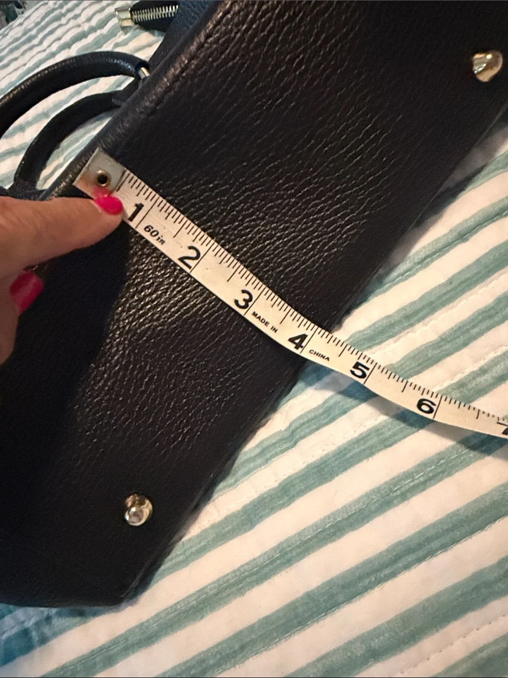Black Genuine Leather Bag – Made in Italy